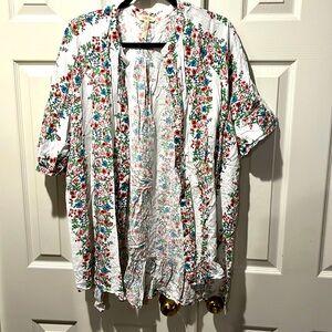Matilda Jane button up floral shirt XL